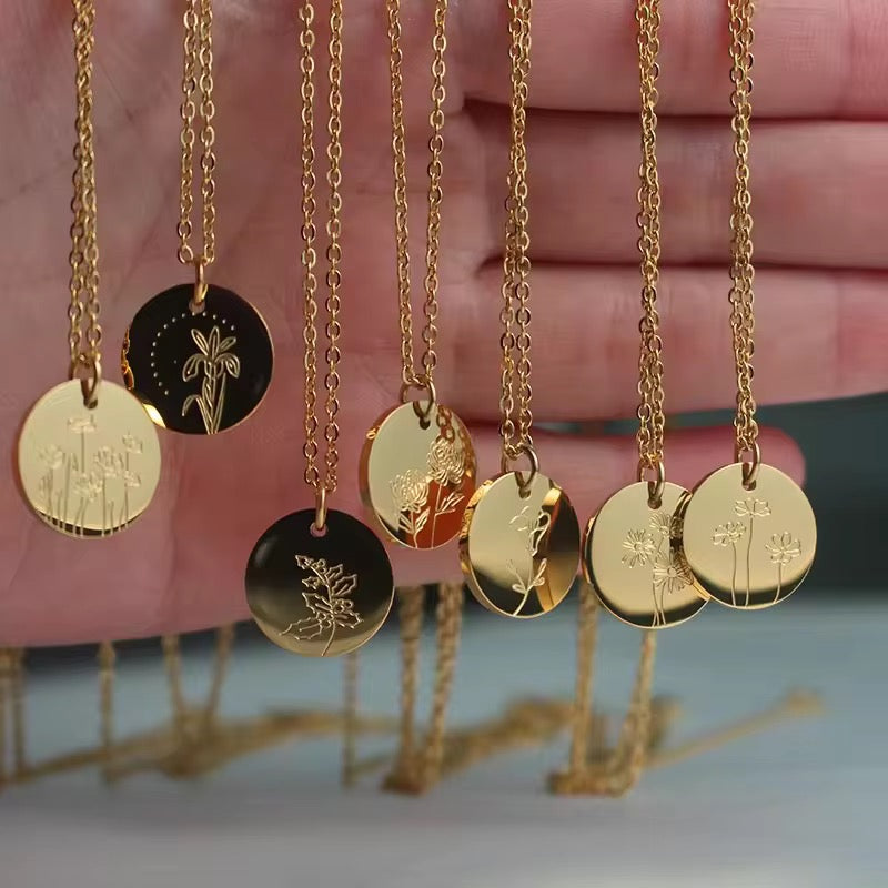 Bloom & Heal: Monthly Floral Necklace Collection – Celebrate Your Bariatric Journey