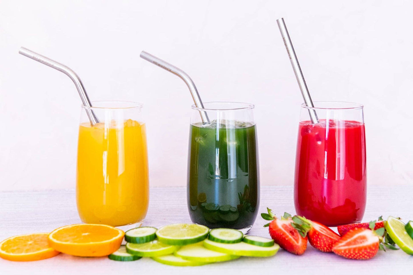 4-Pack Premium Stainless Steel Straws – Value Set with Cleaning Brush